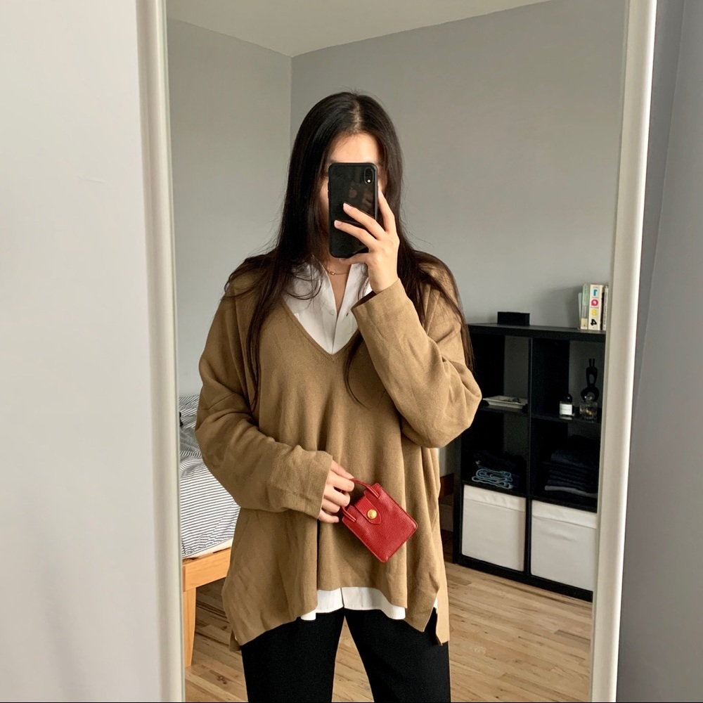 Deep V Neck Sweater